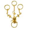 HALFS Fencing Equipment Gold and Silver Keychain Pendant Jewelry Key Ring Gifts Gifts (Thickness : Gold, Size : One Size) view 2