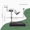 Almencla Fly Tying Tools Set Fly Tying Vise and Pedestal 360 Rotation Adjustable Fly Making Tool Fly Fishing view 3