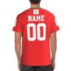 Custom Name Number Burkina Faso Flag Emblem Men's Patriotic T Shirt 3D Tops Sport Soccer Shirts view 3