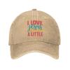 Jesus Hat I Love Jesus But I Cuss A Littles Hat for Women Dad Hat Fashionable Cap Natural view 2