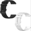 Bracelet Pack of 2 Compatible with Fossil Q Venture Gen 3/Gen 4/HR Gen 4 Wristbands Sport Waterproof Replacement Strap Silicone Interchangeable Strap for Men and Women Watch Strap (Black/White) view 1