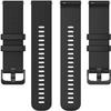 Bracelet Pack of 2 Compatible with Fossil Q Venture Gen 3/Gen 4/HR Gen 4 Wristbands Sport Waterproof Replacement Strap Silicone Interchangeable Strap for Men and Women Watch Strap (Black/White) view 2