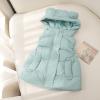 1-6T Todder Baby Girl Boy Ear Hooded Vest Jacket Coat Hoodie Waistcoat Warm Autumn Winter Outwear Zipper Pockets (Green,5-6 Years,5 Years,6 Years) view 2