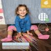 (5 Pairs) Toddler Socks with Grippers - Non Slip Baby Socks 6-12 12-24 Months 2t-3t 4t-5t Anti Slip Ankle Grip Cotton Boy Girl Infant Kid Child 3 Year Old White Grippy Calcetines Antideslizantes Bebe view 2