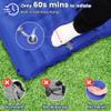 KASIMO Camping Sleeping Pad Ultra Thick 6 Inch Sleeping Mat with Pillow & Built-in Foot Pump - Ultralight Inflatable Pad for Backpacking, Hiking, Tents, Camping, Travel, Floor view 3