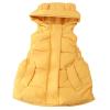 1-6T Todder Baby Girl Boy Ear Hooded Vest Jacket Coat Hoodie Waistcoat Warm Autumn Winter Outwear Zipper Pockets (Dark Yellow,5-6 Years,5 Years,6 Years) view 1