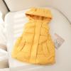 1-6T Todder Baby Girl Boy Ear Hooded Vest Jacket Coat Hoodie Waistcoat Warm Autumn Winter Outwear Zipper Pockets (Dark Yellow,5-6 Years,5 Years,6 Years) view 2