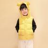 1-6T Todder Baby Girl Boy Ear Hooded Vest Jacket Coat Hoodie Waistcoat Warm Autumn Winter Outwear Zipper Pockets (Dark Yellow,5-6 Years,5 Years,6 Years) view 3