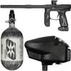 Empire Axe 2.0 Paintball Gun Package Kit w/Air Tank and Halo Too Loader (Dust Black/Dust Black) view 1