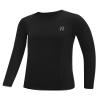 Runhit Boys Compression Shirt Kids Black Long Sleeve Athletic Undershirt Youth Quick Dry Base Layer for Football Baseball view 1