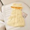 1-6T Todder Baby Girl Boy Ear Hooded Vest Jacket Coat Hoodie Waistcoat Warm Autumn Winter Outwear Zipper Pockets (Light Yellow,18-24 Months,18 Months,24 Months) view 2