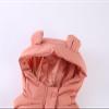 1-6T Todder Baby Girl Boy Ear Hooded Vest Jacket Coat Hoodie Waistcoat Warm Autumn Winter Outwear Zipper Pockets (Brick Red,12-18 Months,12 Months,18 Months) view 3