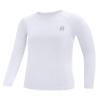 Runhit Boys Compression Shirt Kids Long Sleeve Athletic White Undershirt Youth Quick Dry Base Layer for Football Baseball view 1