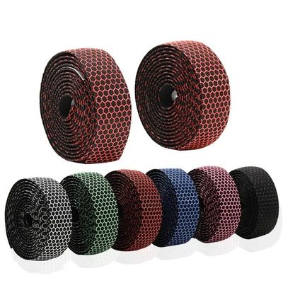 FORINC Handlebar Tape Cinta De Silicona para Manillar De Bicicleta, Amortiguacin Antideslizante De PU Con 2 Tapones para Extremos De Barra, Absorcin De Impactos Bike Handlebar Tape (Color : White)
