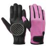 Kids Horse Riding Gloves Equestrian Anti Slip Children Horseback Bike Gardening Fishing Cycling Outdoor Activities Riding Gloves Girls Boys Youth Pink Size M view 1