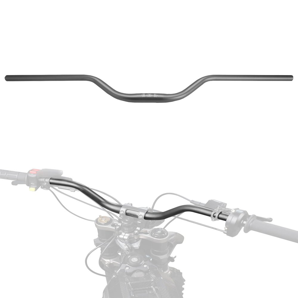BAOUFF 7/8" Riser Handlebar for Electric Dirt Bike,4MM Thickness 7075 Aluminum 31.8MM and 22MM Tall Bar for Surron Light Bee S and X/Talaria Sting MX3 and R MX4/E Ride Pro S SS SR-Titanium