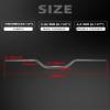 BAOUFF 7/8" Riser Handlebar for Electric Dirt Bike,4MM Thickness 7075 Aluminum 31.8MM and 22MM Tall Bar for Surron Light Bee S and X/Talaria Sting MX3 and R MX4/E Ride Pro S SS SR-Titanium view 2