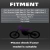 BAOUFF 7/8" Riser Handlebar for Electric Dirt Bike,4MM Thickness 7075 Aluminum 31.8MM and 22MM Tall Bar for Surron Light Bee S and X/Talaria Sting MX3 and R MX4/E Ride Pro S SS SR-Titanium view 3