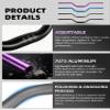 BAOUFF 7/8" Riser Handlebar for Electric Dirt Bike,4MM Thickness 7075 Aluminum 31.8MM and 22MM Tall Bar for Surron Light Bee S and X/Talaria Sting MX3 and R MX4/E Ride Pro S SS SR-Titanium view 4