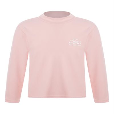 Yhong Kids Boys Girls Turtleneck Thermal Underwear Tops Basic Solid Color Long Sleeves Cotton T-Shirts Undershirts Cartoon Print Pink C 3-4 Years