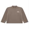 Yhong Kids Boys Girls Turtleneck Thermal Underwear Tops Basic Solid Color Long Sleeves Cotton T-Shirts Undershirts Cartoon Print Brown C 18-24 Months view 3