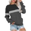 Womens Winter Fall Tops Casual Long Sleeve Shirts Lightweight Sweatshirts Oversized Pullover Fashion Tunic Blouse Black view 1