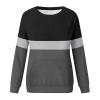 Womens Winter Fall Tops Casual Long Sleeve Shirts Lightweight Sweatshirts Oversized Pullover Fashion Tunic Blouse Black view 3