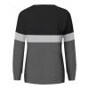 Womens Winter Fall Tops Casual Long Sleeve Shirts Lightweight Sweatshirts Oversized Pullover Fashion Tunic Blouse Black view 4