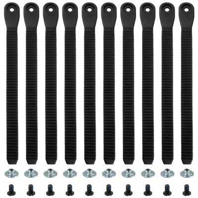 BOXOB 10pcs Snowboard Binding Straps, 8.27x0.59 Inch Plastic Snowboard Ankle Ladder Strap Binding Snowboard Binding Parts for Snowboard Binding Straps Replacement