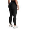 Aoxjox High Waisted Workout Leggings for Women Tummy Control Buttery Soft Yoga Metamorph Deep V Pants 26" (Black, Small) view 1