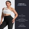 Aoxjox High Waisted Workout Leggings for Women Tummy Control Buttery Soft Yoga Metamorph Deep V Pants 26" (Black, Small) view 4
