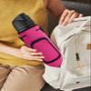 AF-WAN Carrier Water Bottle Insulation Sleeve,Waterproof, Anti-Slip, Anti-Scratch Pouch with Shoulder Strap, Compatible with Owala Insulated Stainless Steel Water Bottle (Rose Red, For 32 oz) view 2