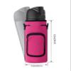 AF-WAN Carrier Water Bottle Insulation Sleeve,Waterproof, Anti-Slip, Anti-Scratch Pouch with Shoulder Strap, Compatible with Owala Insulated Stainless Steel Water Bottle (Rose Red, For 32 oz) view 3