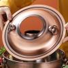 Hgjgwqh Chinese Copper Hot Pot Outdoor Hot Pot with Lid view 3