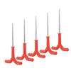 Pssopp 5Pcs Drillable Tent Stakes, 18.5cm Long ABS Iron Quick Tent Fixing Ice Peg for Outdoor Camping Tent (Red) view 1