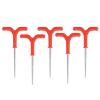 Pssopp 5Pcs Drillable Tent Stakes, 18.5cm Long ABS Iron Quick Tent Fixing Ice Peg for Outdoor Camping Tent (Red) view 3