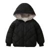 1 to 7Years Kids Baby Warm Girls Boys Cartoon Winter Warm Fleece Jackets Sweatshirt Coats Coats for (Black, 6-7 Years) view 1