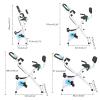 3 in 1 Folding Exercise Bike, Foldable Stationary Bike with Arm Workout, Backrest & Cushy Seat, 8 Levels of Magnetic Resistance Portable Indoor Fitness Bikes view 3