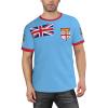 Custom Name Number Fiji Flag Emblem Men's Patriotic T Shirt 3D Tops Sport Soccer Shirts view 2