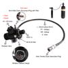 TUXING 4500PSI Pcp Tank DIN Valve Scuba Adapter Dual Gauge with 20Hose Paintball HPA Tank, High Pressure Compressed Air Fill Station M18x1.5 Thread view 2