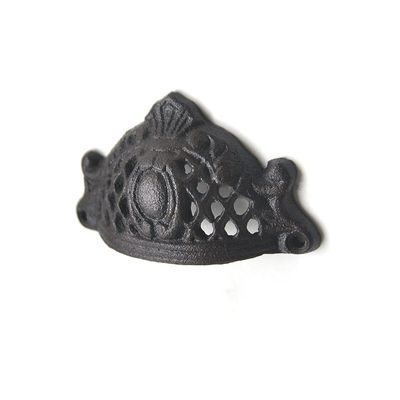 Southst Cast Iron Hollow Crown Handle Heavy Duty Knob Unique Design European Retro Garden/Home Door/Cabinet/Drawer Pull Decor Bathroom