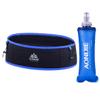 AWKSPORTS Running Hydration Belt with 250ml Soft Flask for Women and Men, Moisture Wicking Storage Belt for Trailing Running Climbing Jogging Cycling Workout (Black Blue,M/L) view 1
