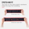 AWKSPORTS Running Hydration Belt with 250ml Soft Flask for Women and Men, Moisture Wicking Storage Belt for Trailing Running Climbing Jogging Cycling Workout (Black Blue,M/L) view 4