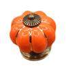 Southst Rose Pumpkin Ceramics Kit Cabinet Drawer Handles Knobs for Drawer Wooden Jewelry Box Furniture Hardware Pulls Handle - (Color: Pumpkin Orange) view 1