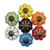 Southst Rose Pumpkin Ceramics Kit Cabinet Drawer Handles Knobs for Drawer Wooden Jewelry Box Furniture Hardware Pulls Handle - (Color: Pumpkin Orange) view 2