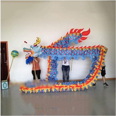 Roedax Dragon Dance Silk Dragon Dance4m Lion Dance Chinese Traditional Festival Dragon Dance Annual Party Performance Parade Lion Dance Head Outdoor
