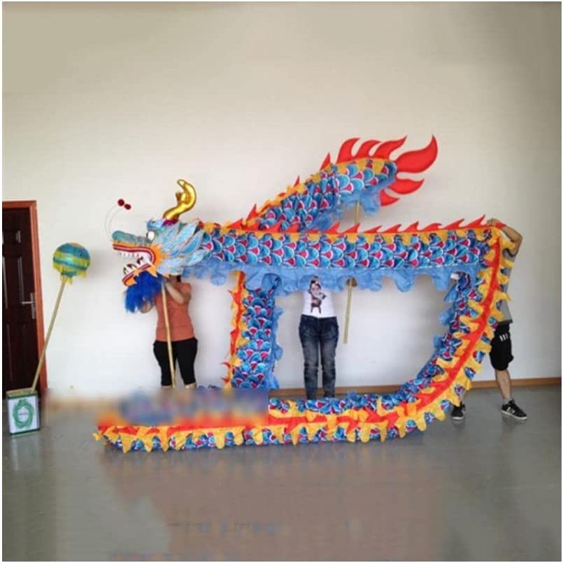 Roedax Dragon Dance Silk Dragon Dance4m Lion Dance Chinese Traditional Festival Dragon Dance Annual Party Performance Parade Lion Dance Head Outdoor