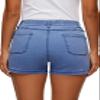 HVEPUO Women Elastic High Waisted Butt Lifter Denim Shorts with Pockets Summer Cotton Boyfriend Y2K Stretch Baggy Jean Shorts for Women Blue L view 4