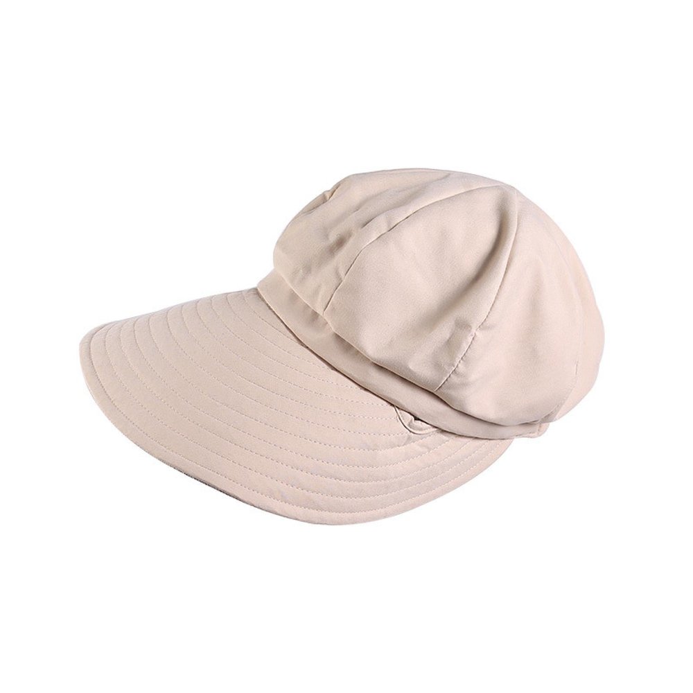 2023 Summer Sun Hats Women's Sunscreen Windproof Sun Caps Wholesale Beach Outing Fashion Elegant Baseball Caps Beige