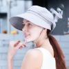 2023 Summer Sun Hats Women's Sunscreen Windproof Sun Caps Wholesale Beach Outing Fashion Elegant Baseball Caps Pink view 2